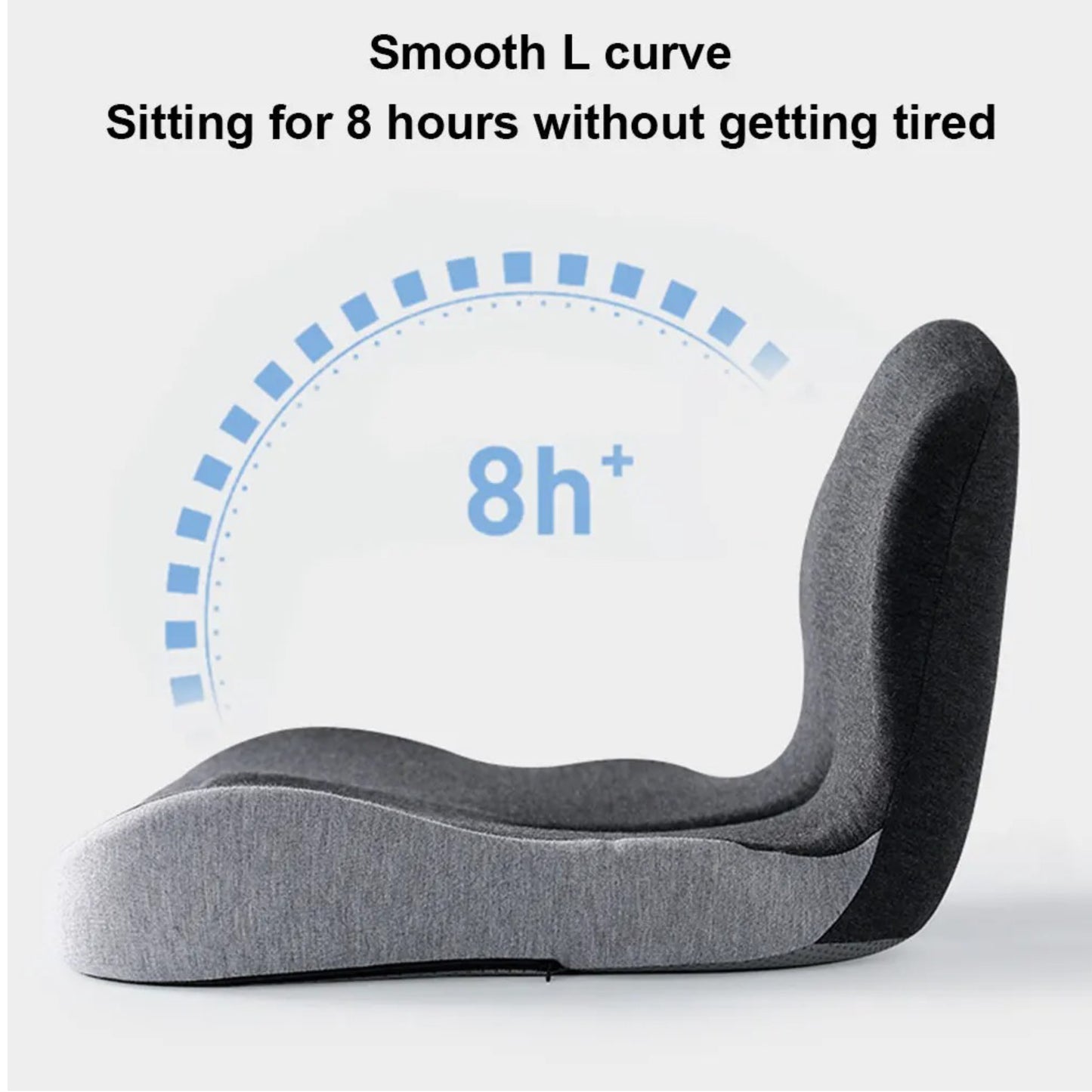 Ergonomic 2-in-1 seat cushion