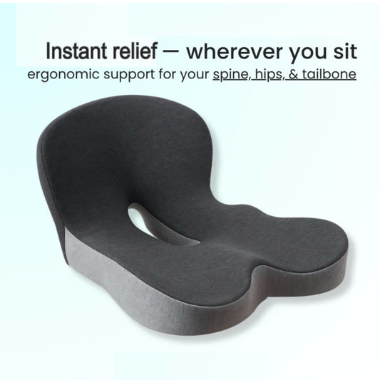 Ergonomic 2-in-1 seat cushion