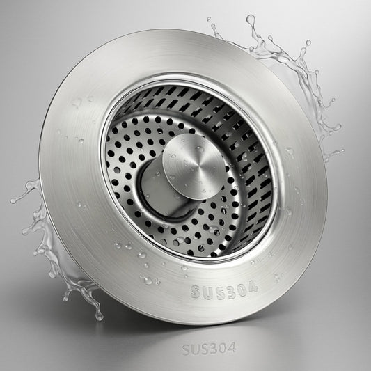 AquaPress™— 3-in-1 Drain Strainer & Stopper